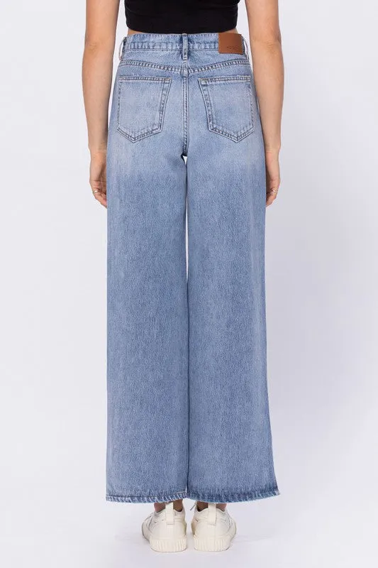 Logan High Rise Mom Jean w/ Side Slit | Hidden