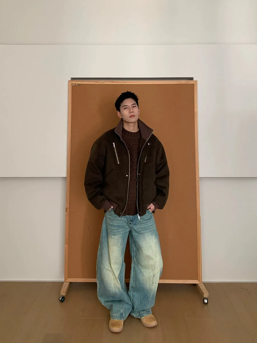 Loose Fit Zip-Up Jacket