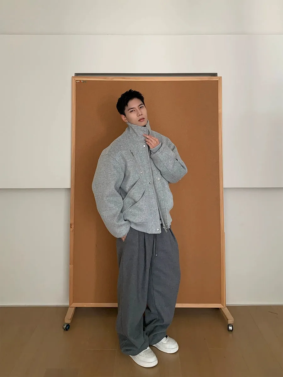 Loose Fit Zip-Up Jacket