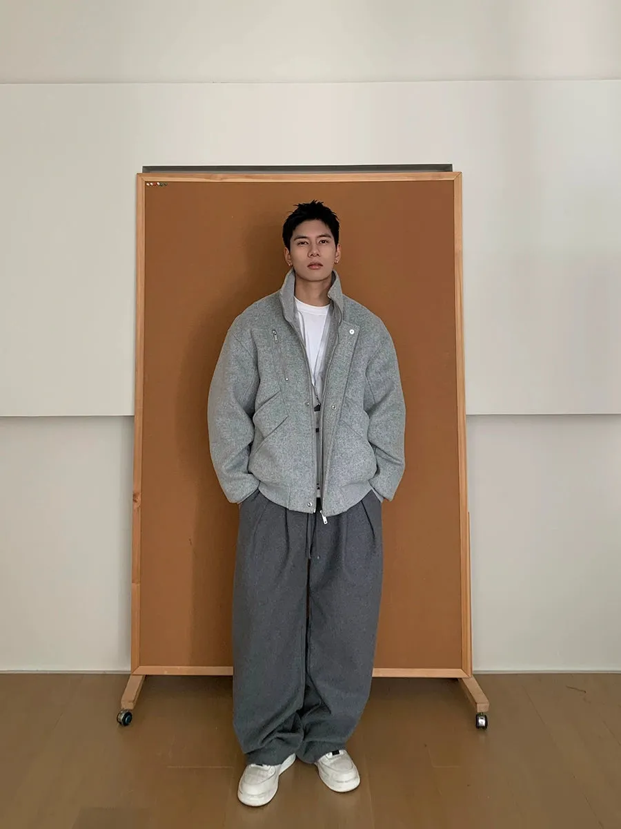 Loose Fit Zip-Up Jacket