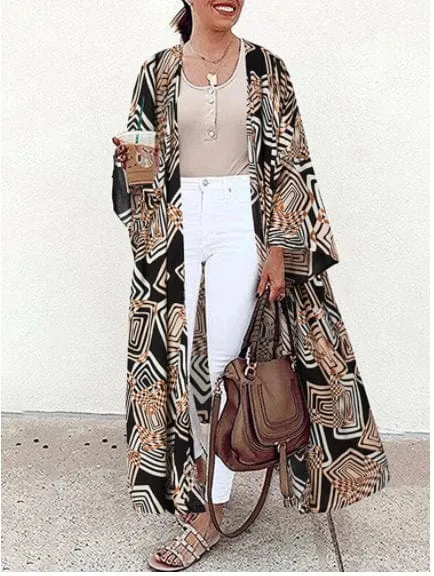 Loose Long Sleeve Front Kimono