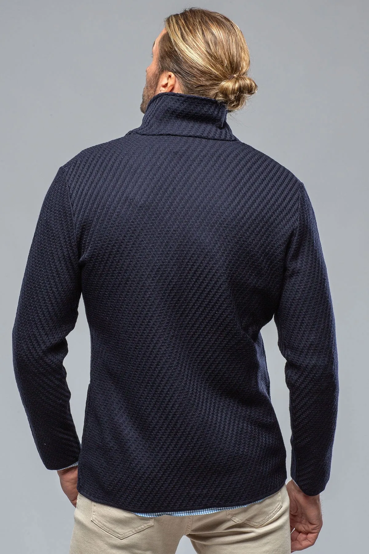 Luca Sweater Jacket In Navy
