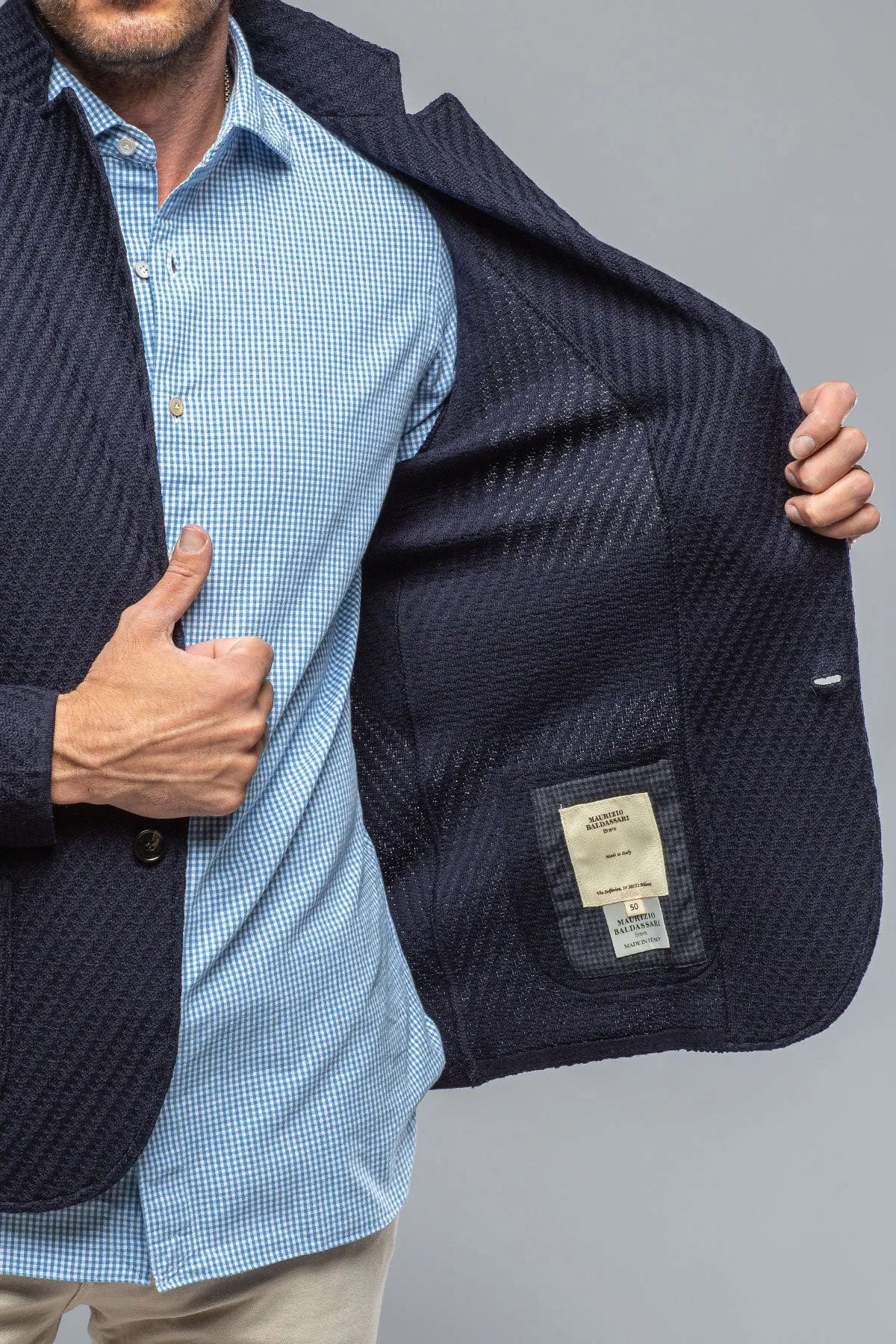 Luca Sweater Jacket In Navy