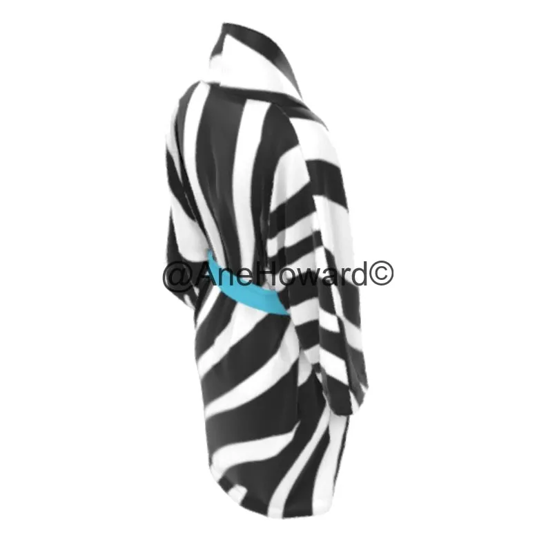 Luxury Handmade Kimono Zebra