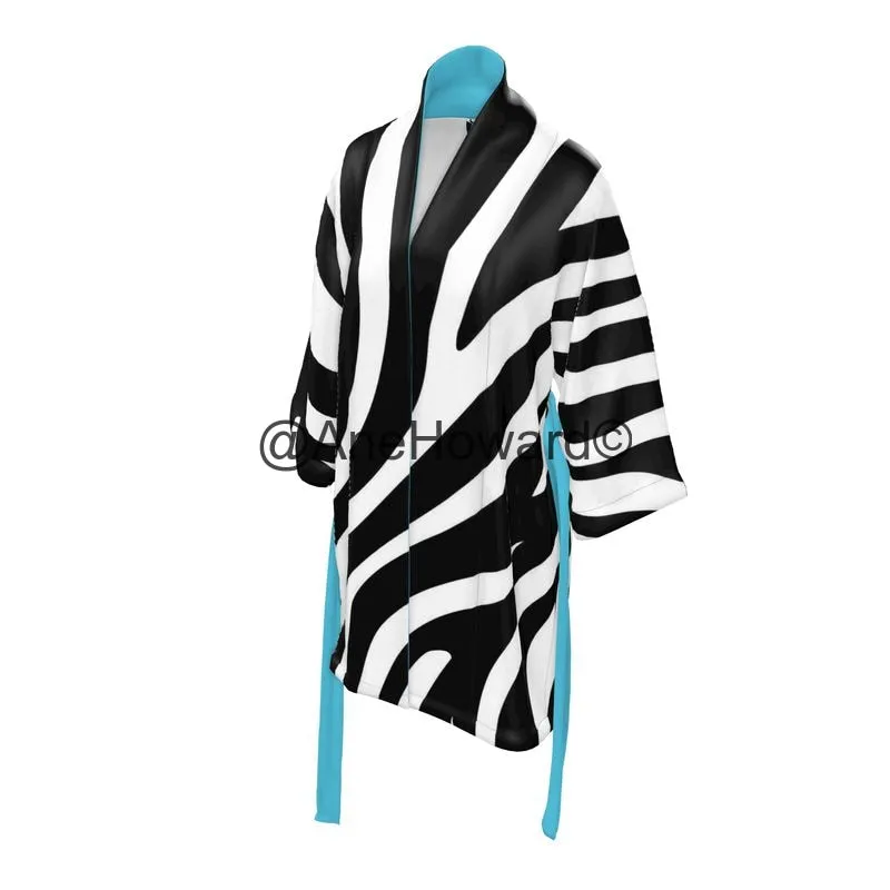 Luxury Handmade Kimono Zebra