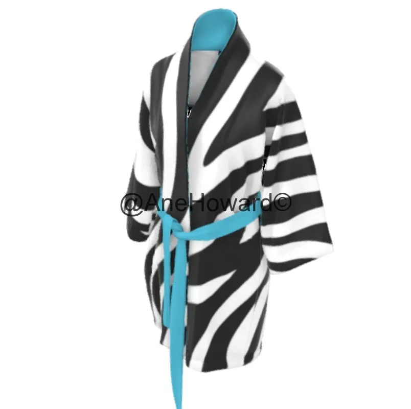 Luxury Handmade Kimono Zebra