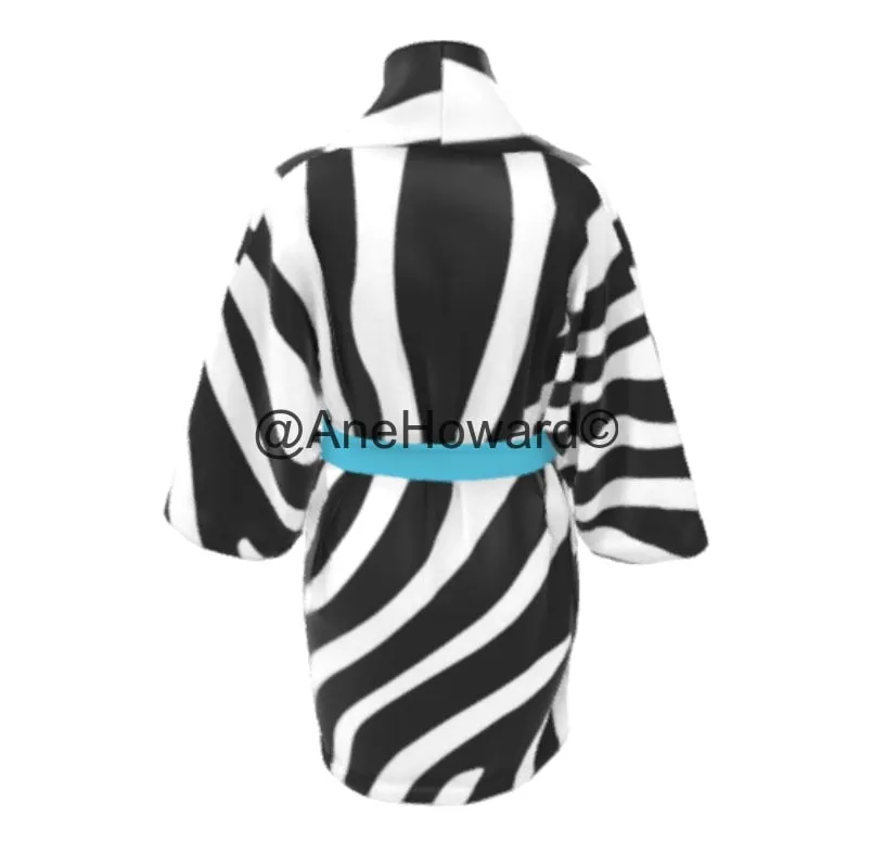 Luxury Handmade Kimono Zebra