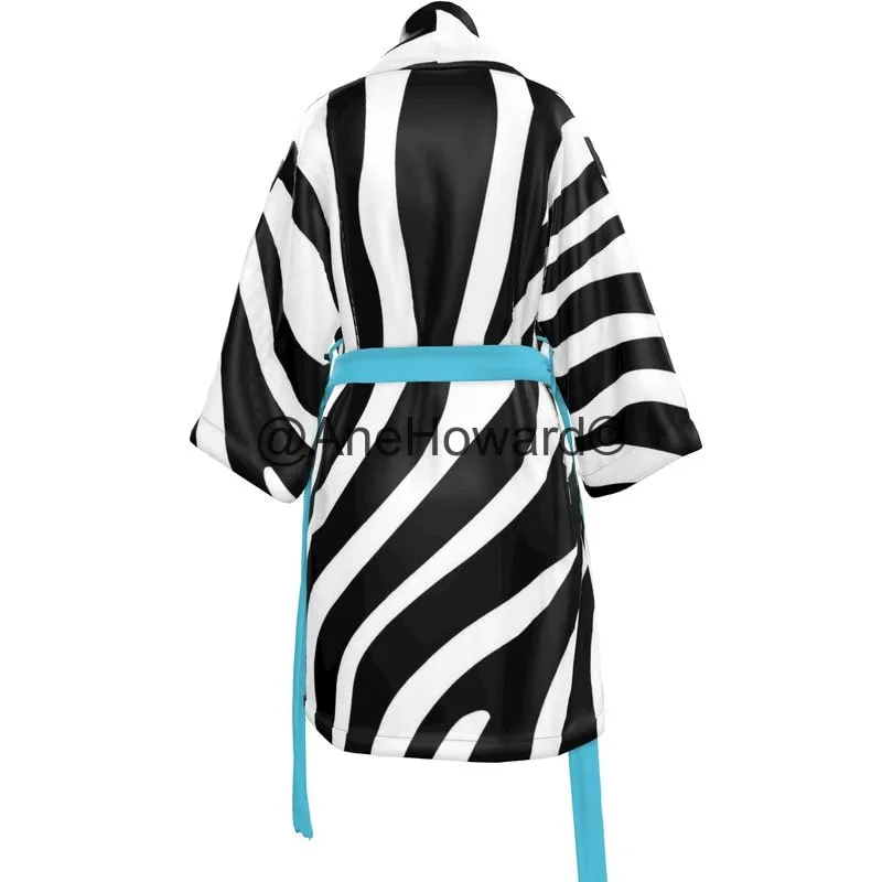 Luxury Handmade Kimono Zebra