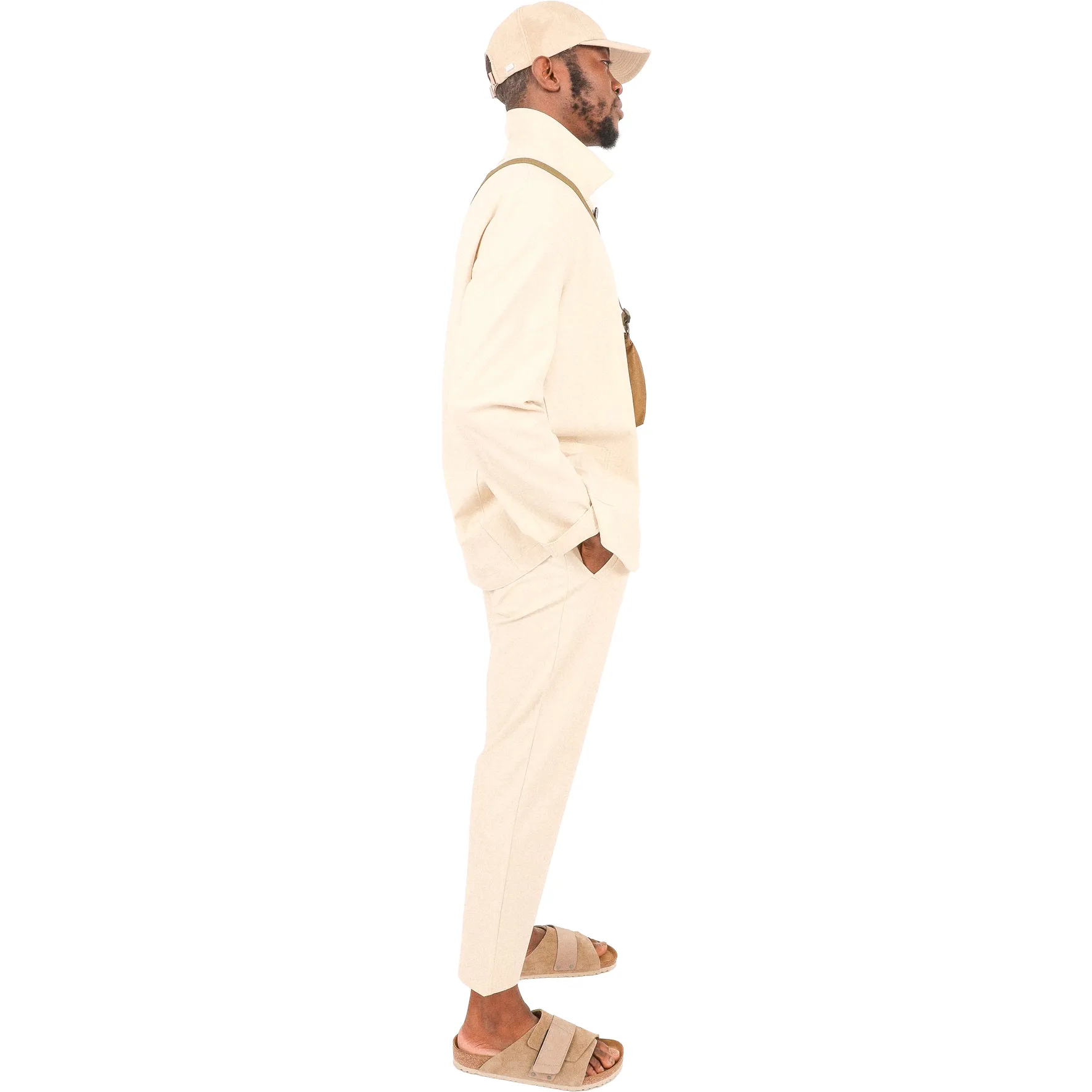 M Dropped Shoulder Jacket, Ivory