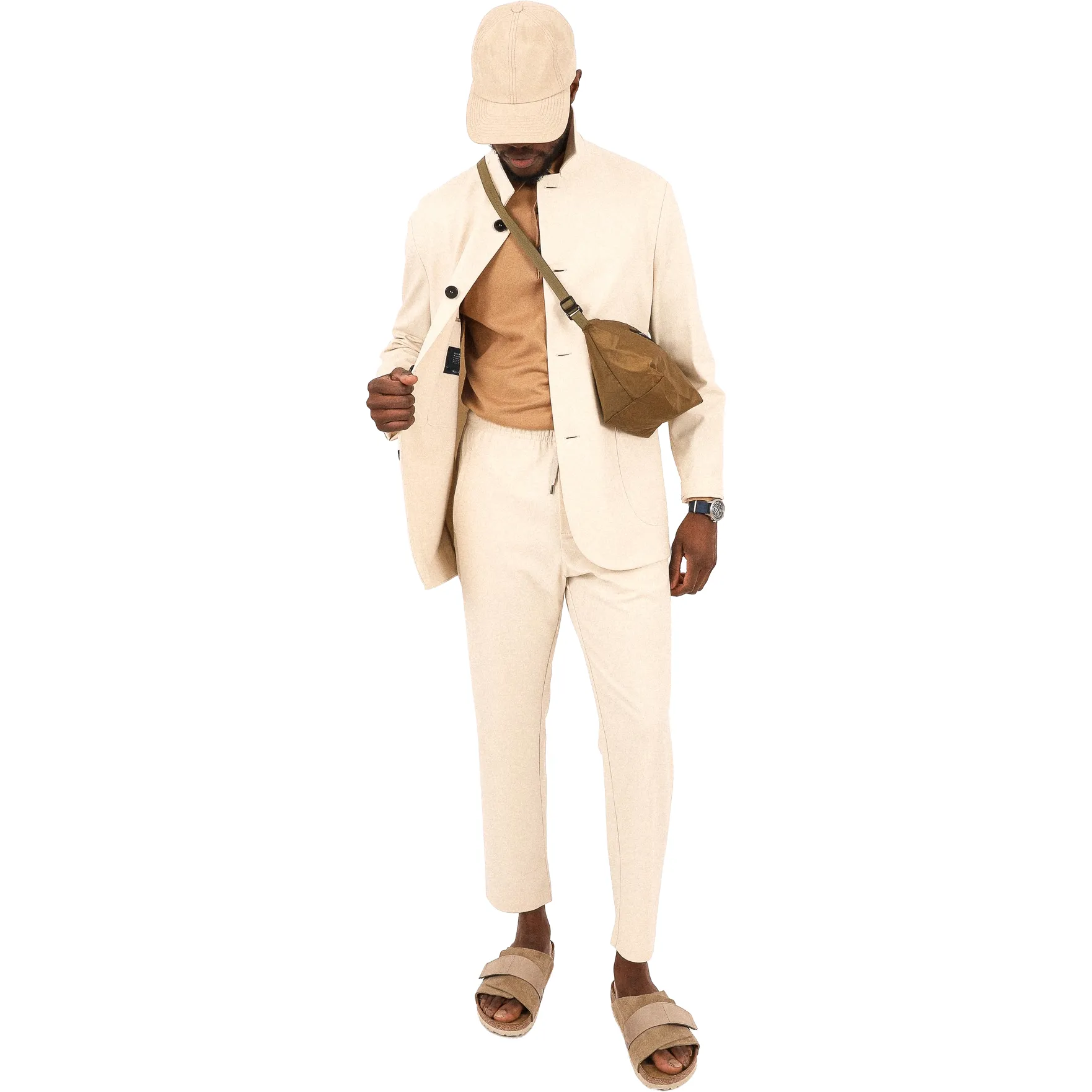 M Dropped Shoulder Jacket, Ivory