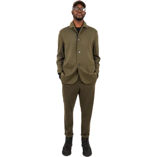 M Dropped Shoulder Jacket, Moss Green
