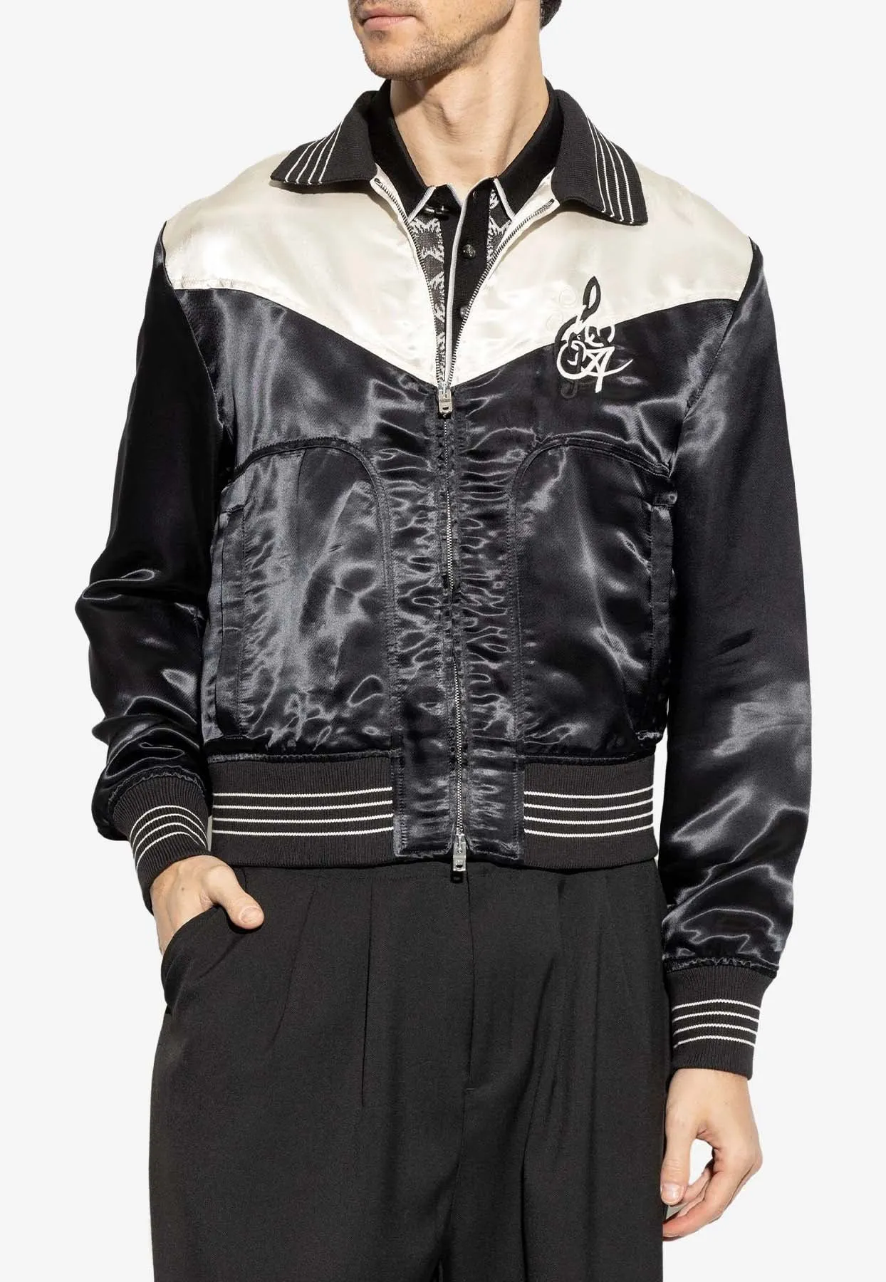 MA Music Note Bomber Jacket