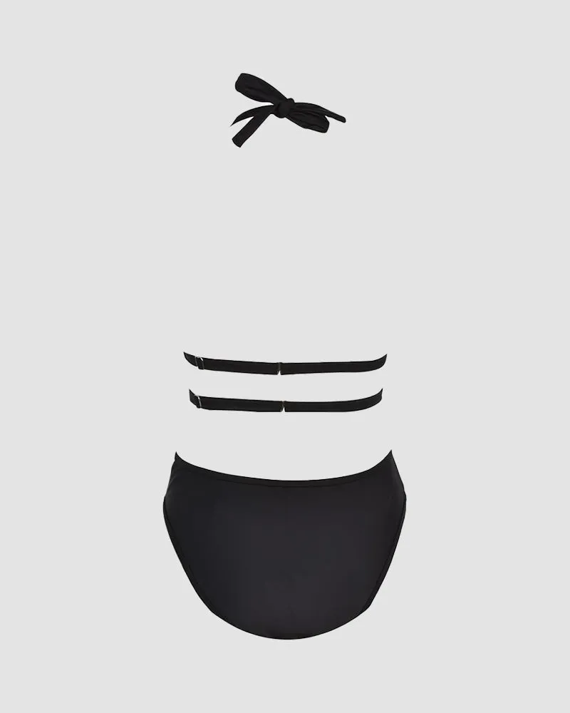 Madeline | Backless Mesh Swimsuit