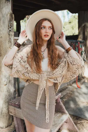 Magnolia Lace Tie Front Cover Up - 5 Colors