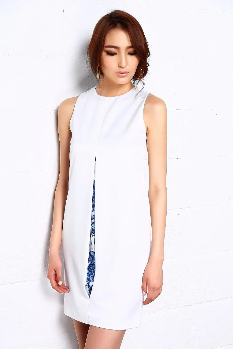 Marble Sky Split Centre Dress