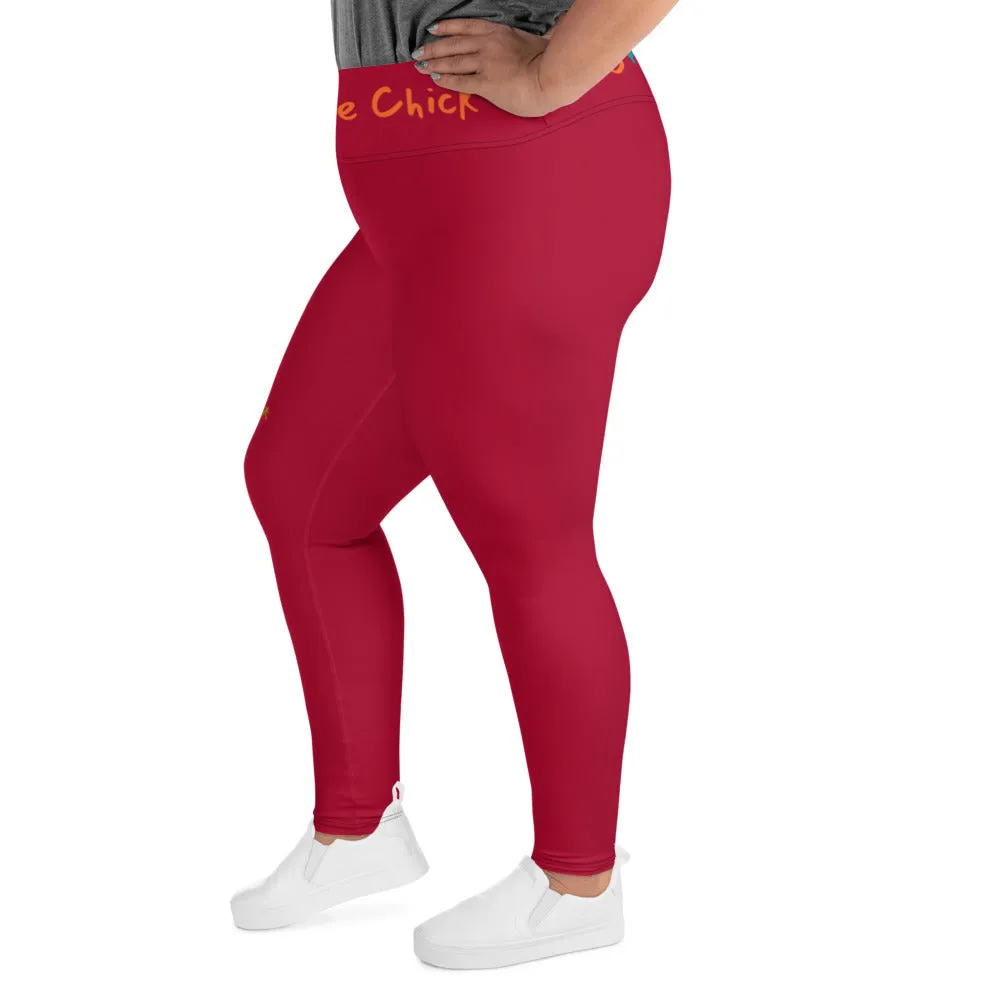 Maroon Plus Size Leggings