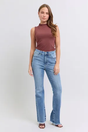 Medium High Waist Bootcut Fray Hem Judy Blue Jeans 1/9/25 9439