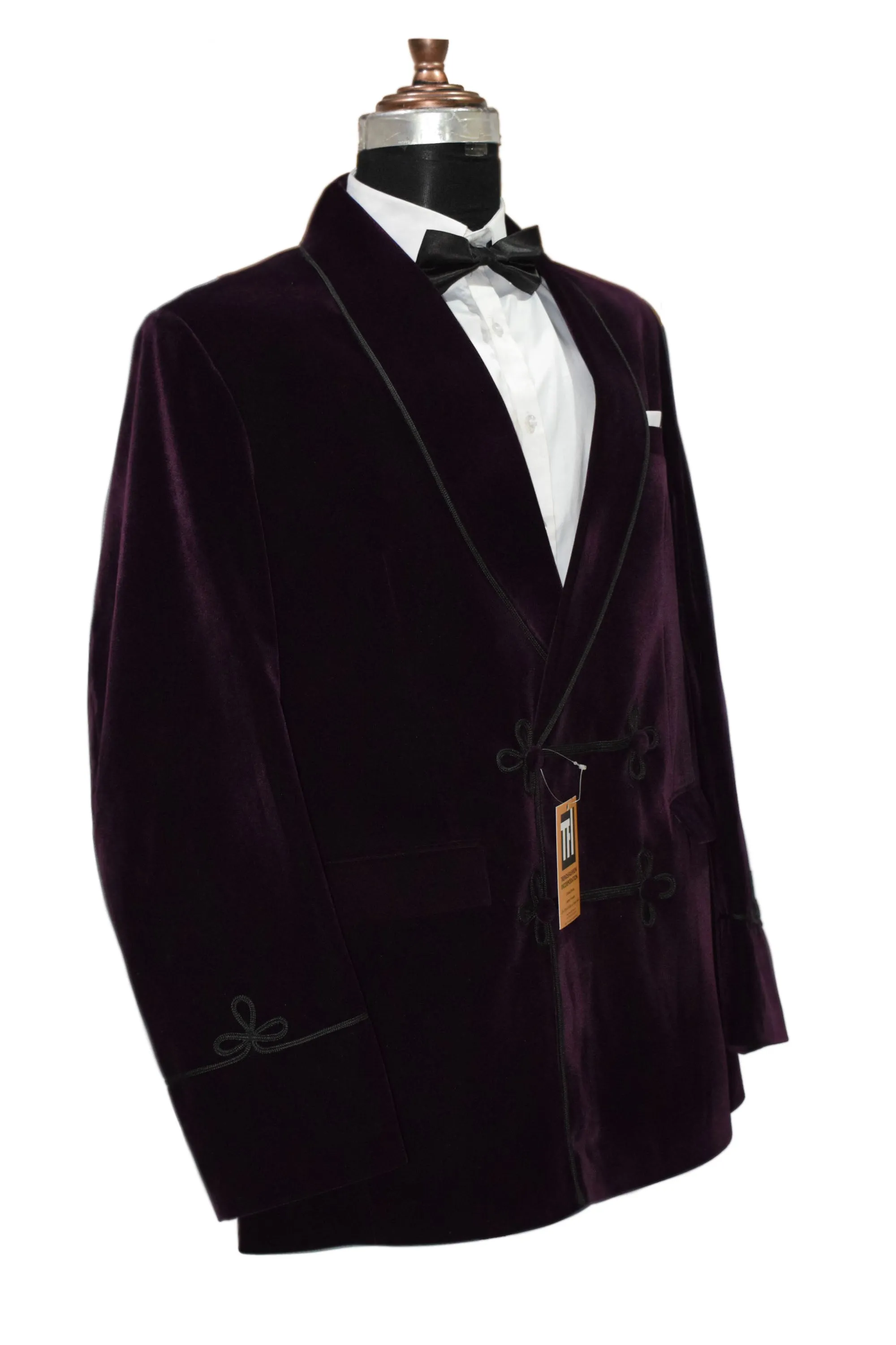 Men Purple Smoking Jackets Blazer Dinner Party Wear Blazer
