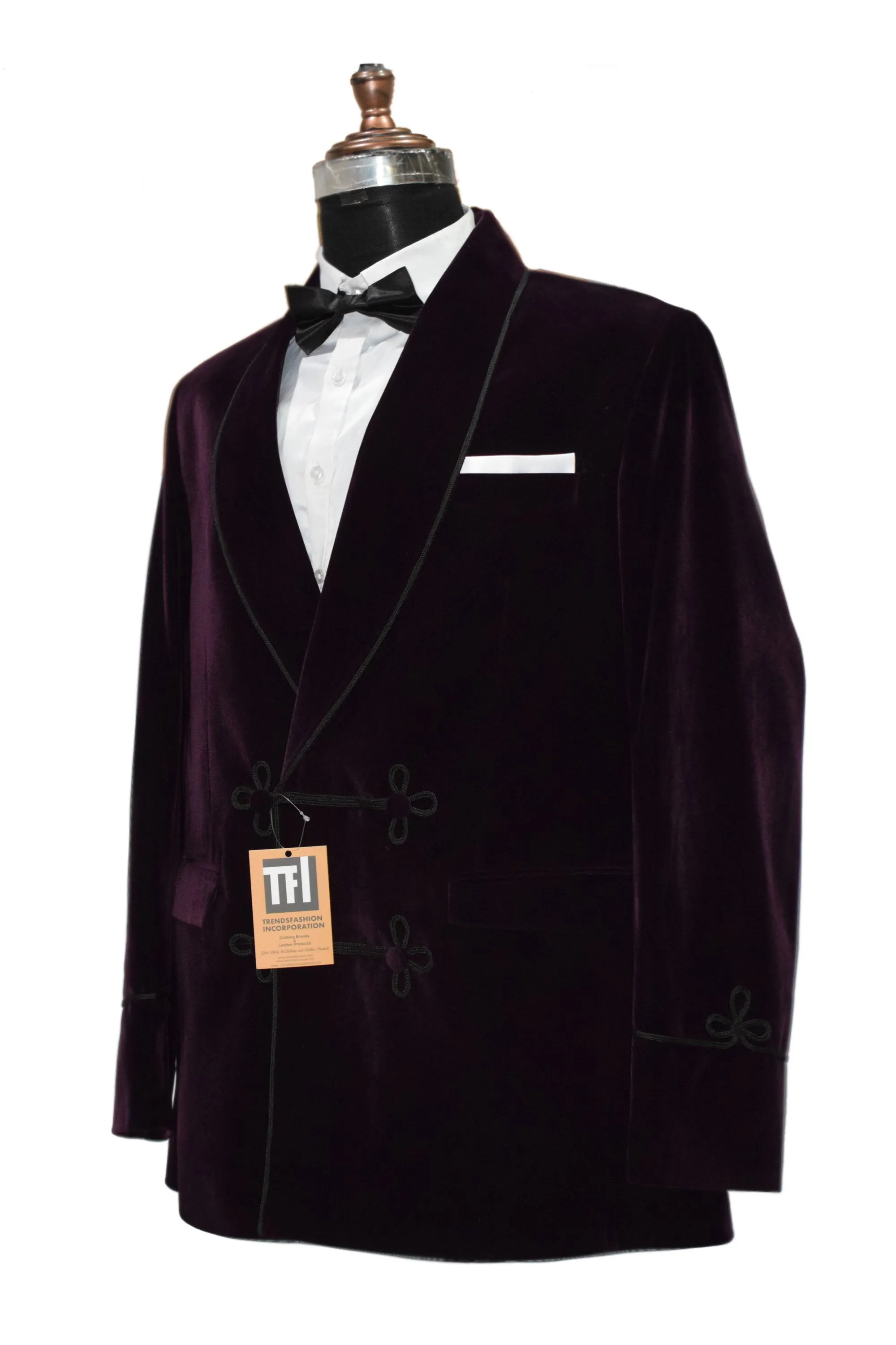 Men Purple Smoking Jackets Blazer Dinner Party Wear Blazer
