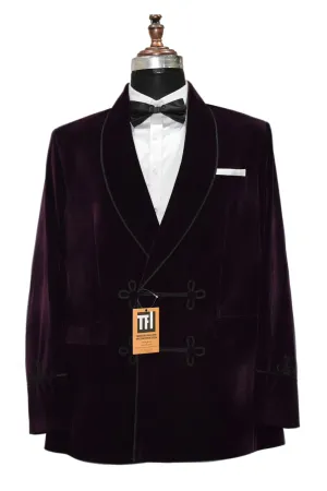 Men Purple Smoking Jackets Blazer Dinner Party Wear Blazer