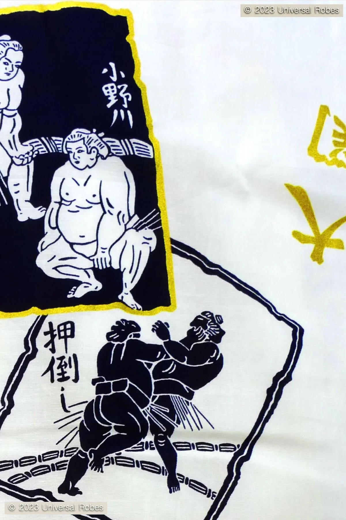 Men SUMO Wrestler Cotton Yukata Kimono