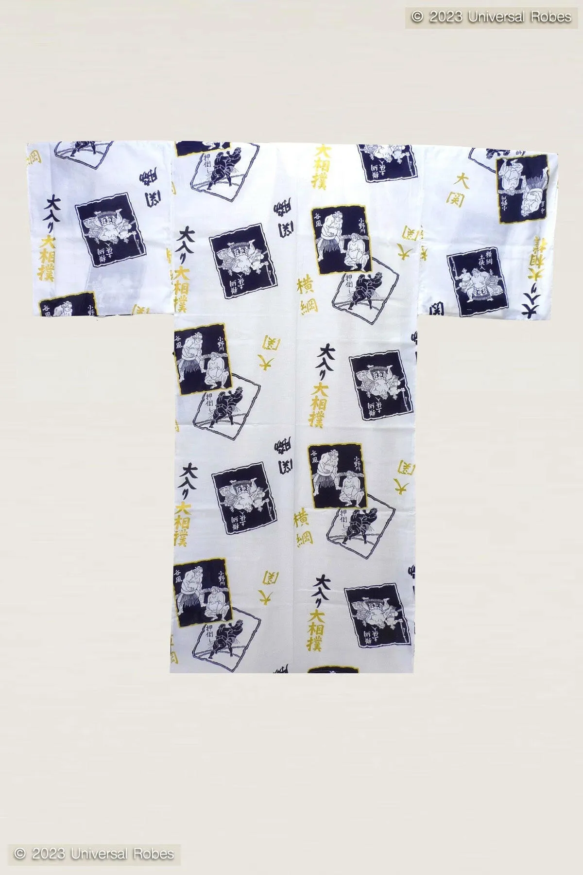 Men SUMO Wrestler Cotton Yukata Kimono