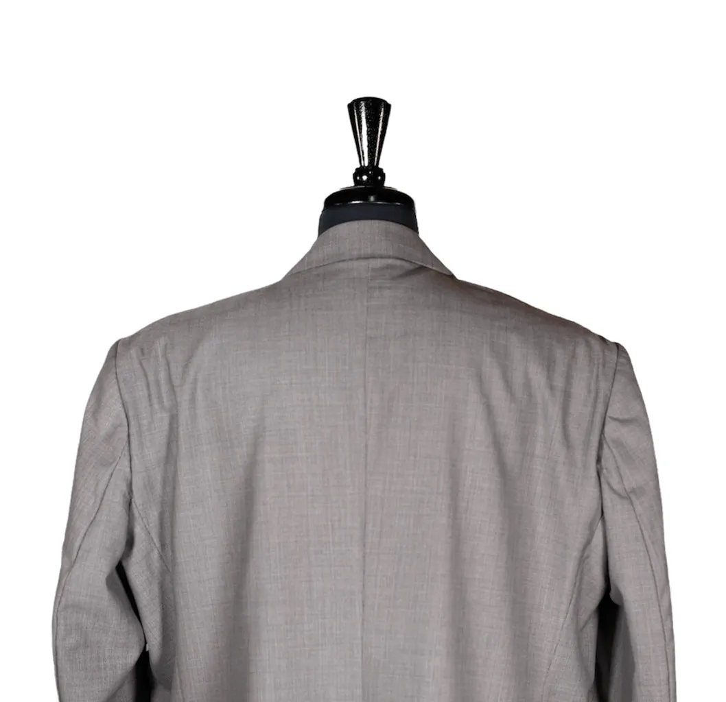 Men's Blazer Gray Textured Wool Jacket Sport Coat (48R)