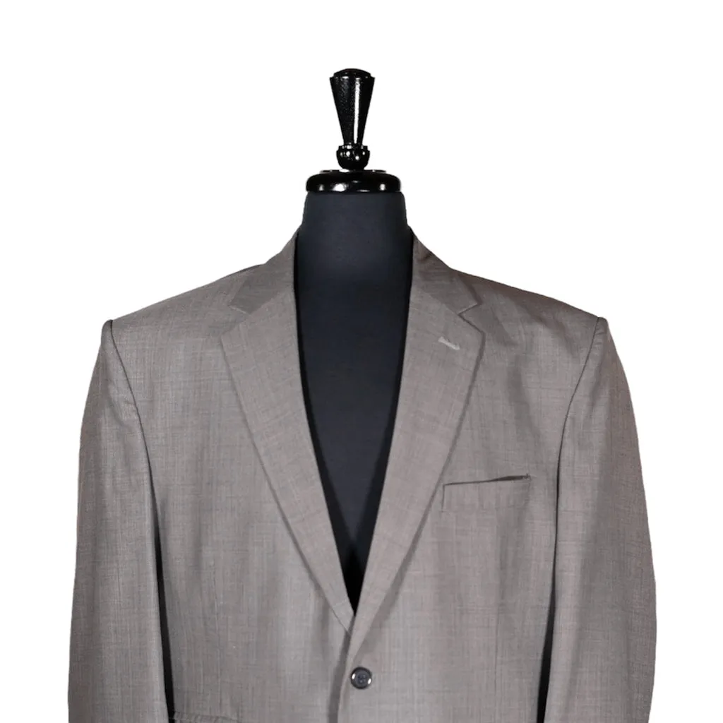 Men's Blazer Gray Textured Wool Jacket Sport Coat (48R)