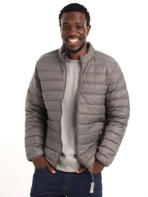 Men's Down Puff Jacket - Grey