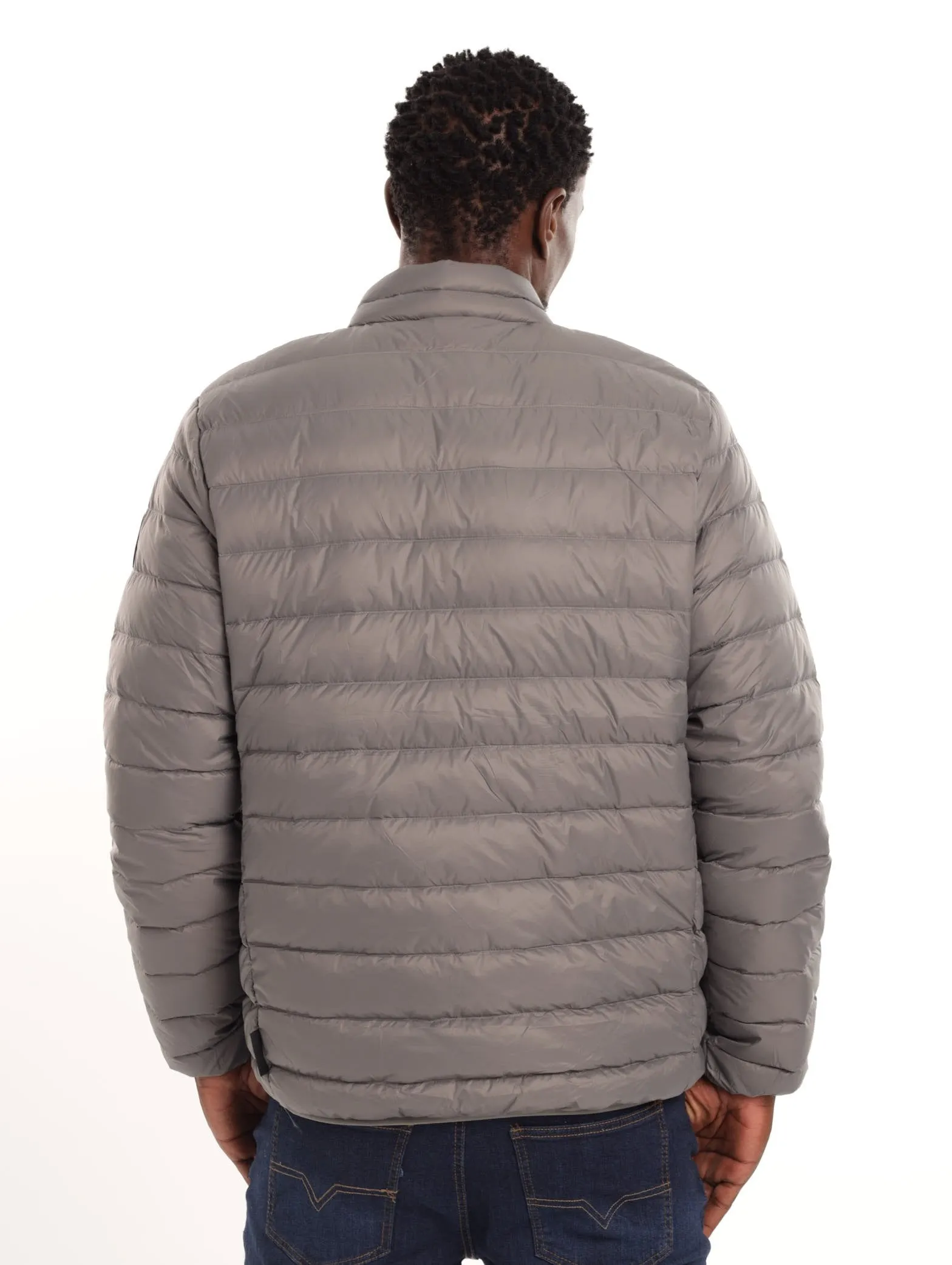 Men's Down Puff Jacket - Grey