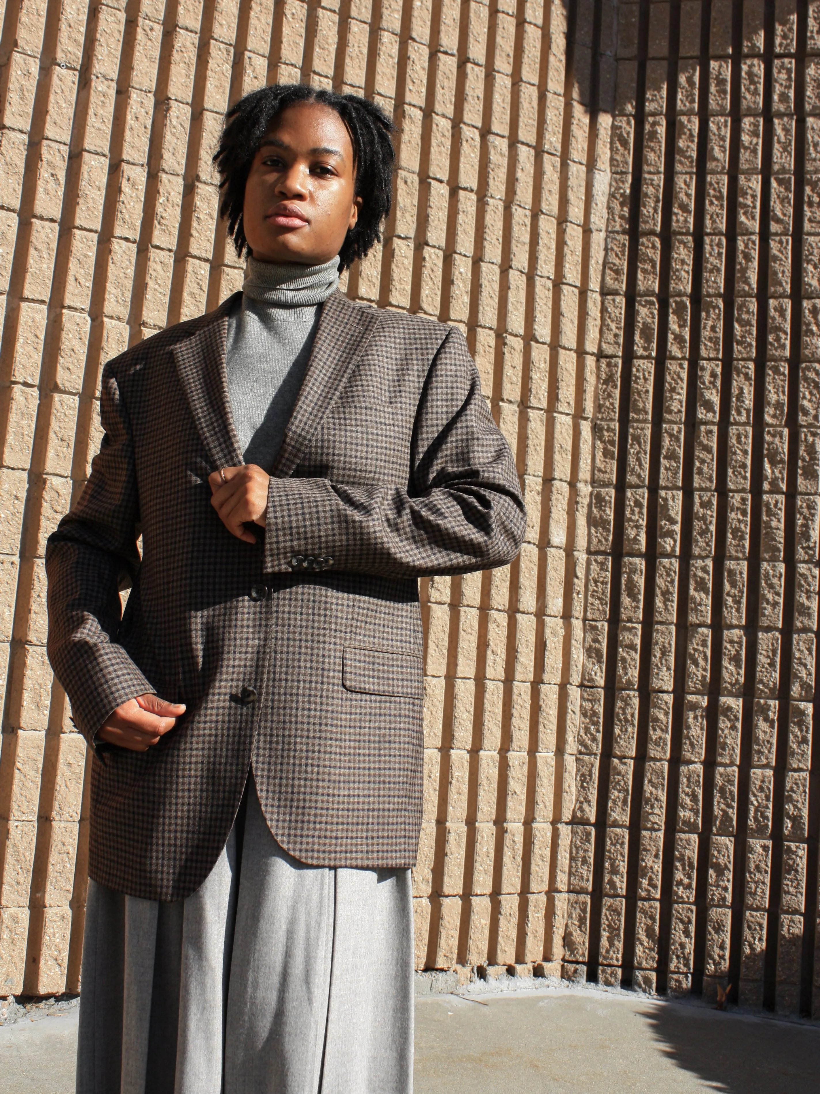 Menswear Check Blazer