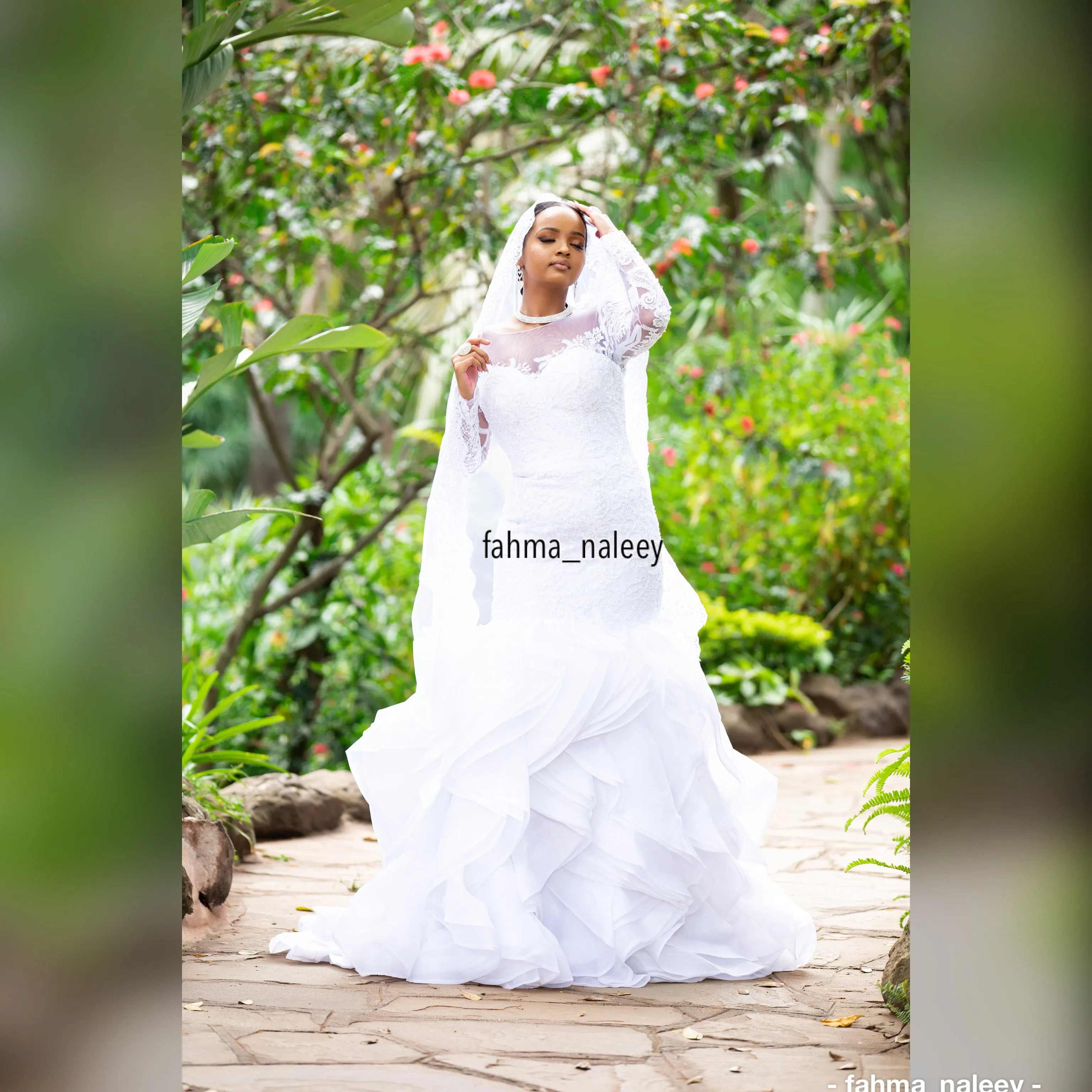 Mermaid Ruffle Wedding Gown