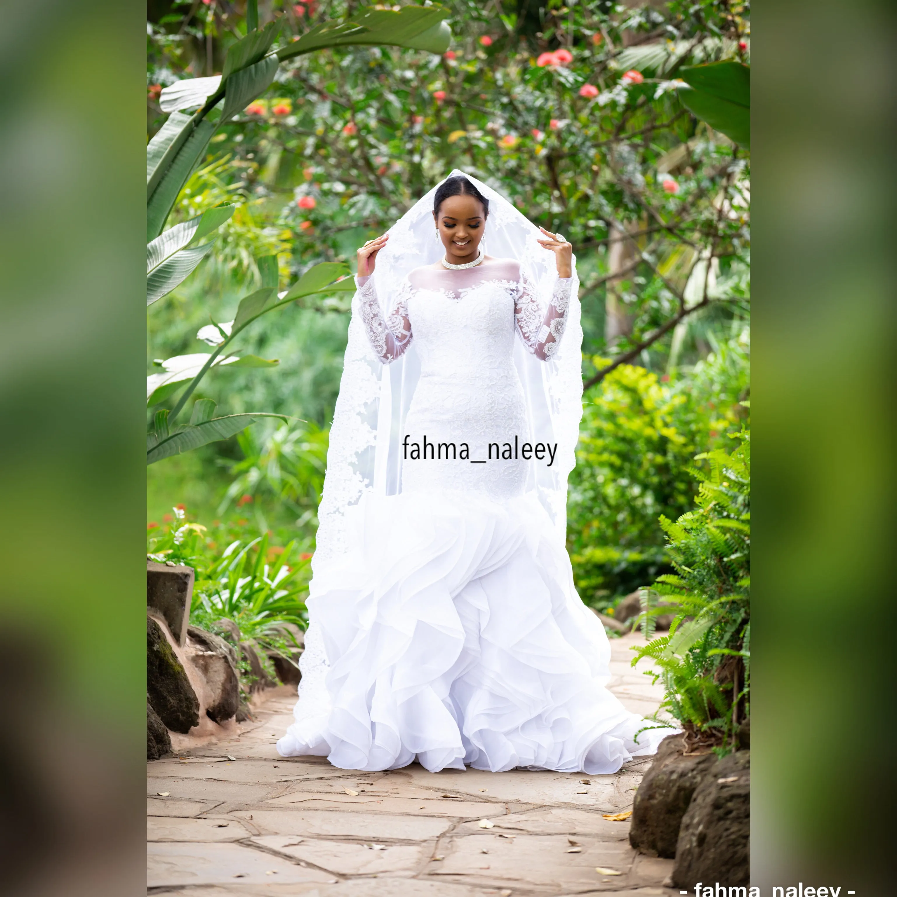 Mermaid Ruffle Wedding Gown