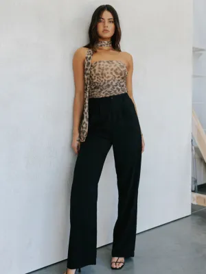 Mesh Tops Print Halter