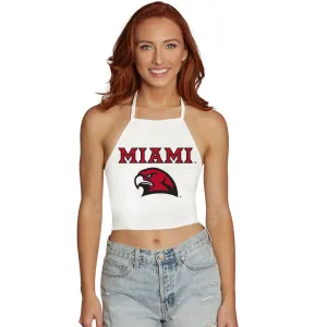 Miami University White Halter Top