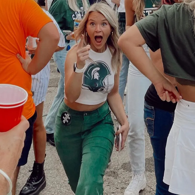 Michigan State Halter Top