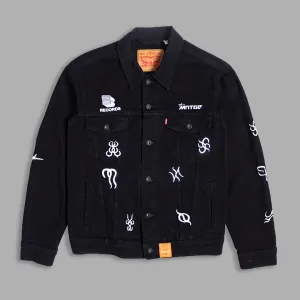 MNTGE   Black Book Records Denim Jacket
