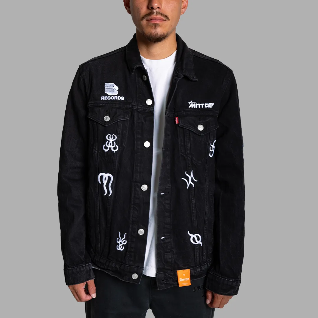 MNTGE   Black Book Records Denim Jacket