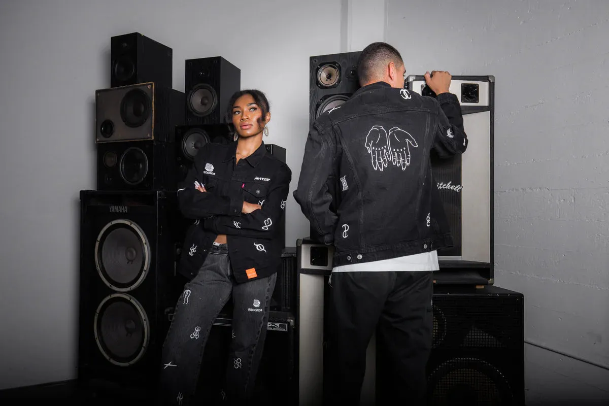 MNTGE   Black Book Records Denim Jacket
