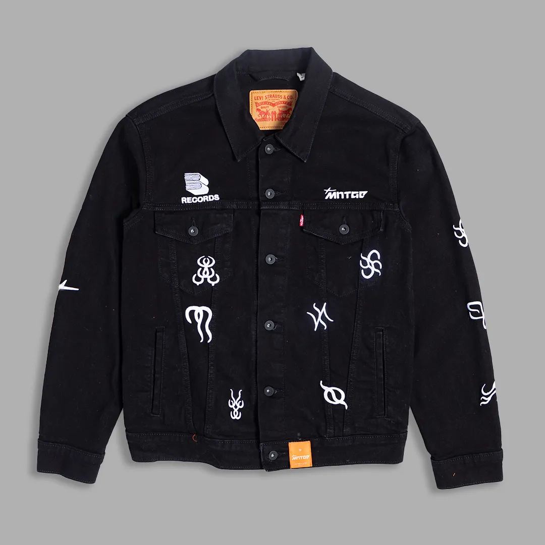 MNTGE   Black Book Records Denim Jacket