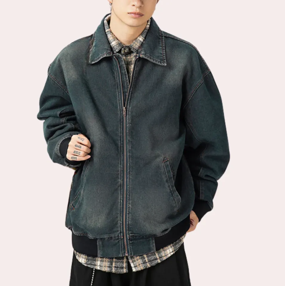 Modern men's stylish Harold denim jacket