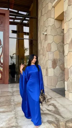 Modest Long Sleeves Sheath Long Formal Party Dress Muslim Abaya Dress, DP4997