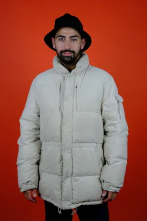 Moncler Down Jacket Long in Off White