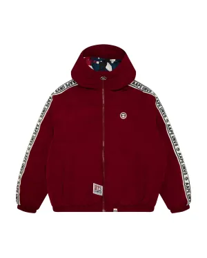 Moonface logo hooded down jacket