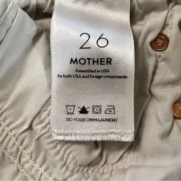 MOTHER The Looker Distressed Crop Jeans in Sexy Just Walked In Blush 26 high