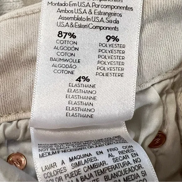 MOTHER The Looker Distressed Crop Jeans in Sexy Just Walked In Blush 26 high