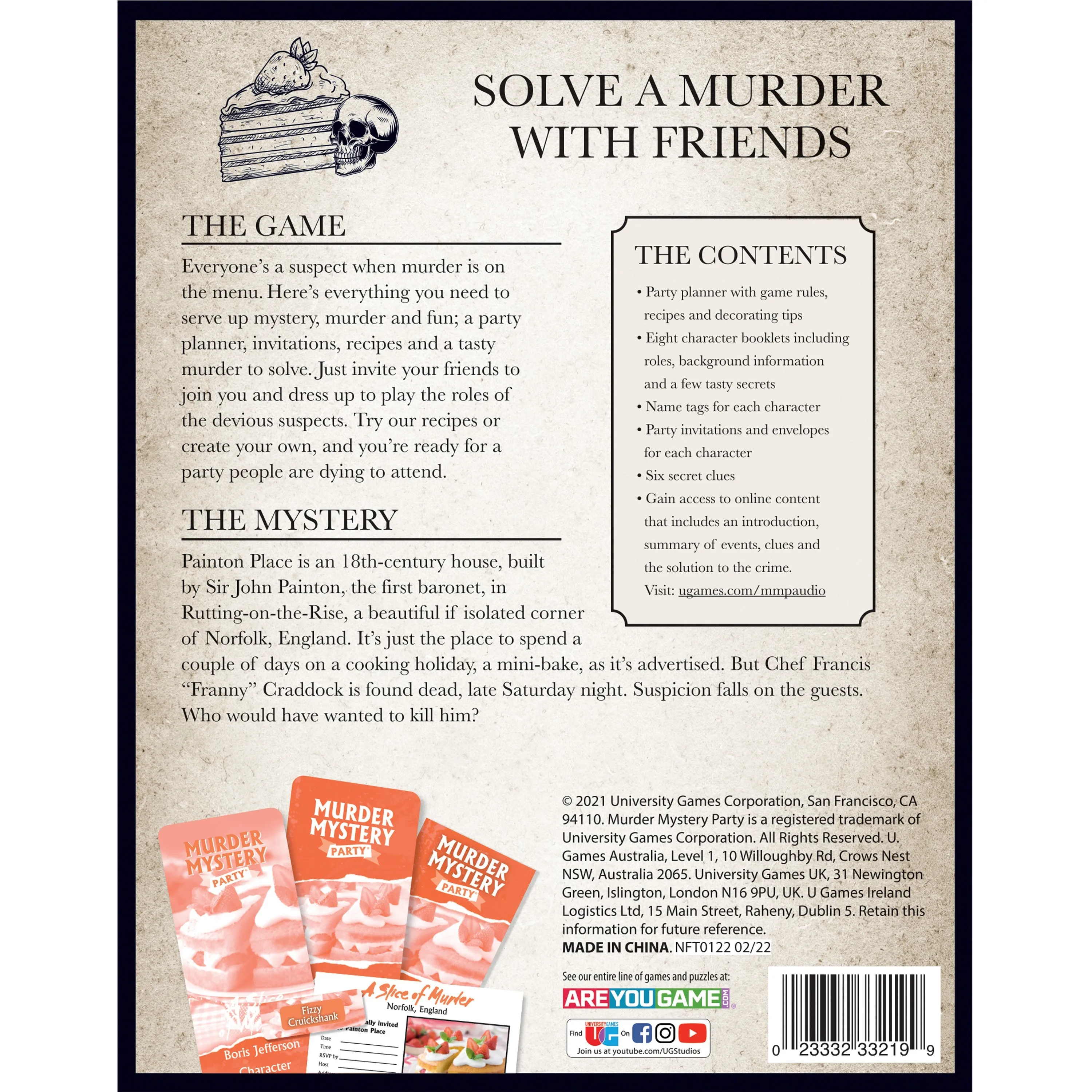 Murder Mystery Party Game - A Slice of Murder