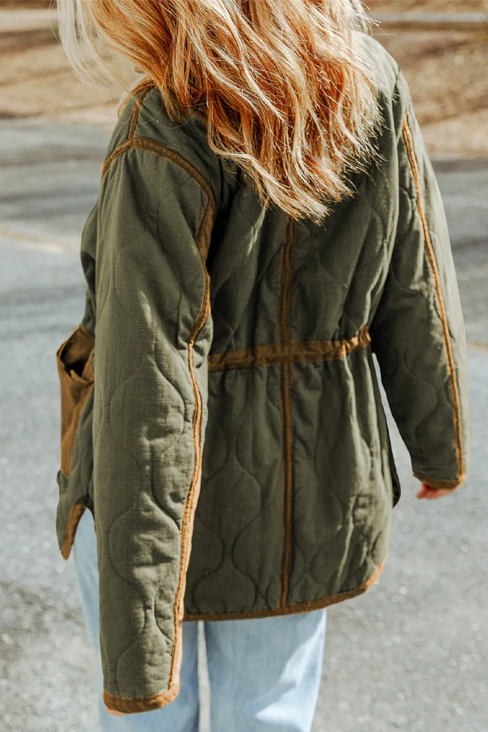 Myra Drawstring Waist Zip-Up Jacket