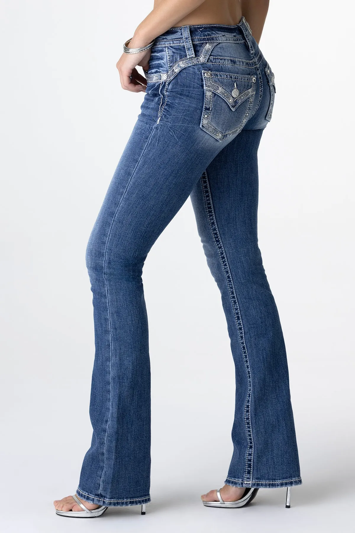 Naomi Border Bootcut Jeans