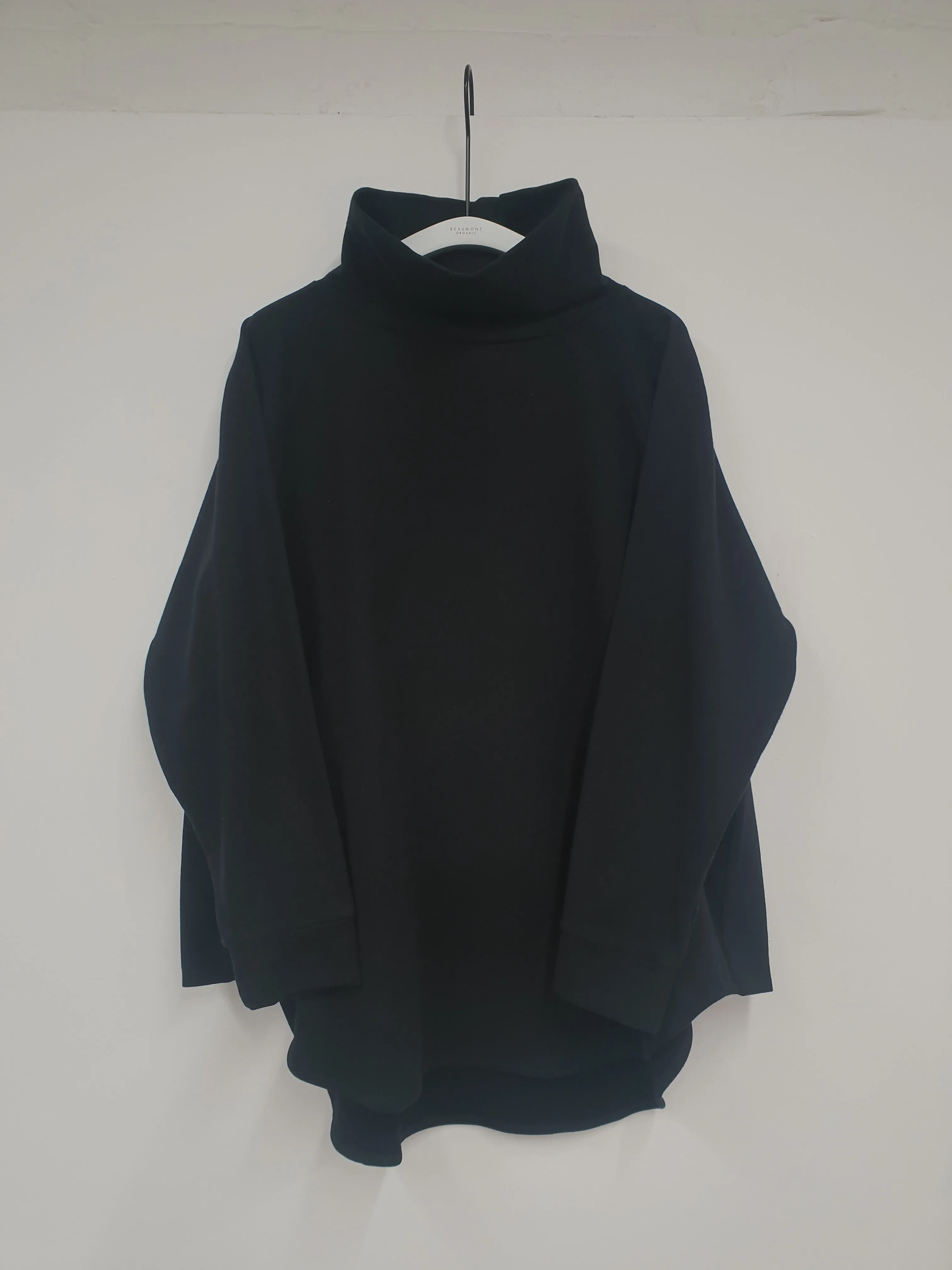 Nara Organic Cotton Felpe Sweatshirt in Black